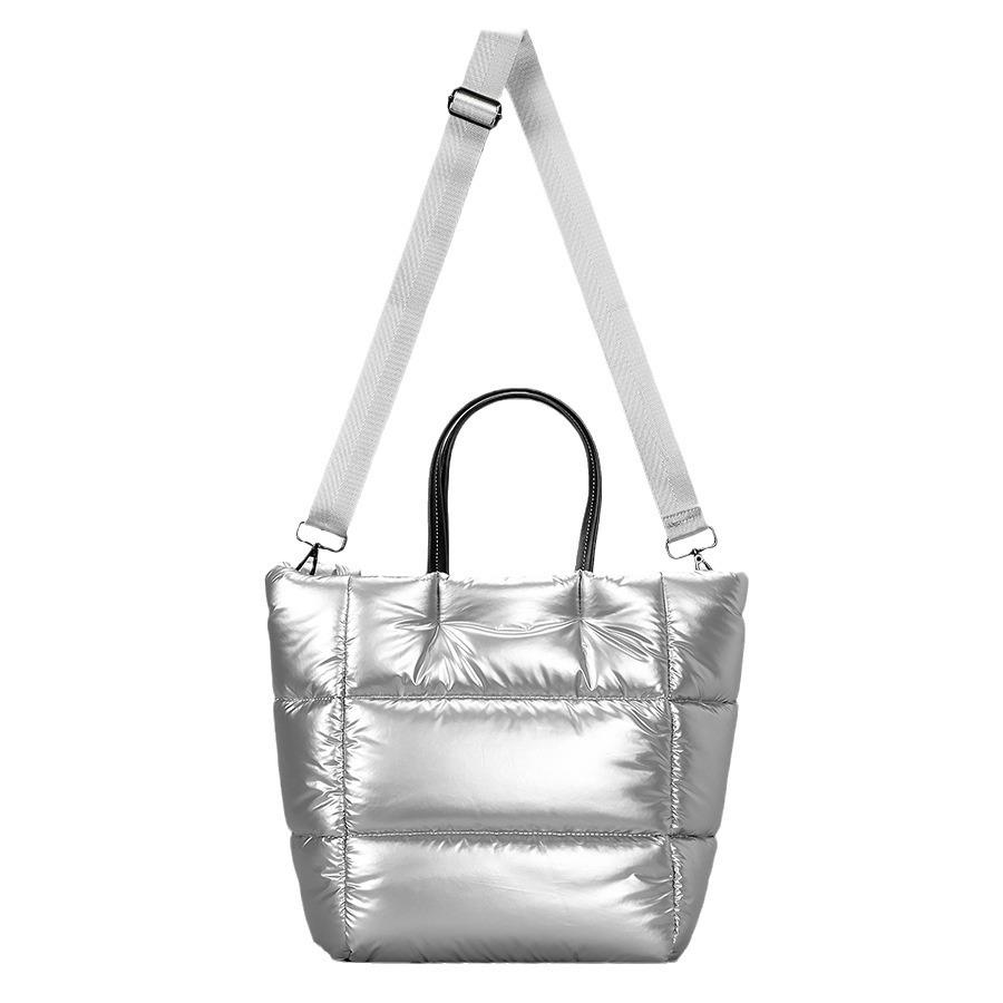 Женская сумка Cloud Feather Cotton Vintage Silver Stitching Space Tote Bag Большая вместимость Сумка