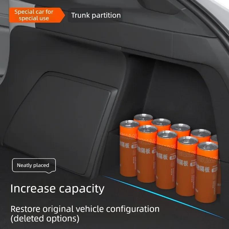 Rear Cargo Organizer Divider Car Interior Accessories For Mazda 3 Axela 2014-2024 Next Generation Trunk Storage Partition Board