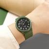 CASIO Standard Analog Business Watch MQ-24UC Women's Olive Dial, Slim Lightweight Earth Tone Design Style