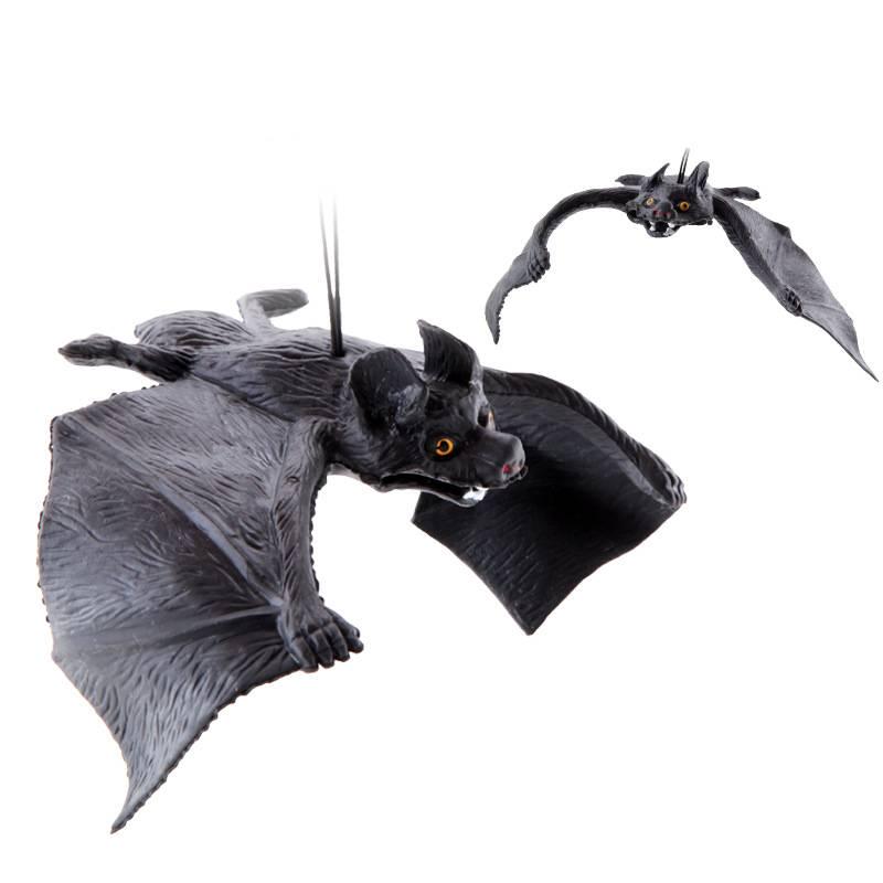 Подвесное украшение в виде летучей мыши, подвеска с имитацией животного на Хэллоуин, дом с привидениями, реквизит, страшные хитрые игрушки