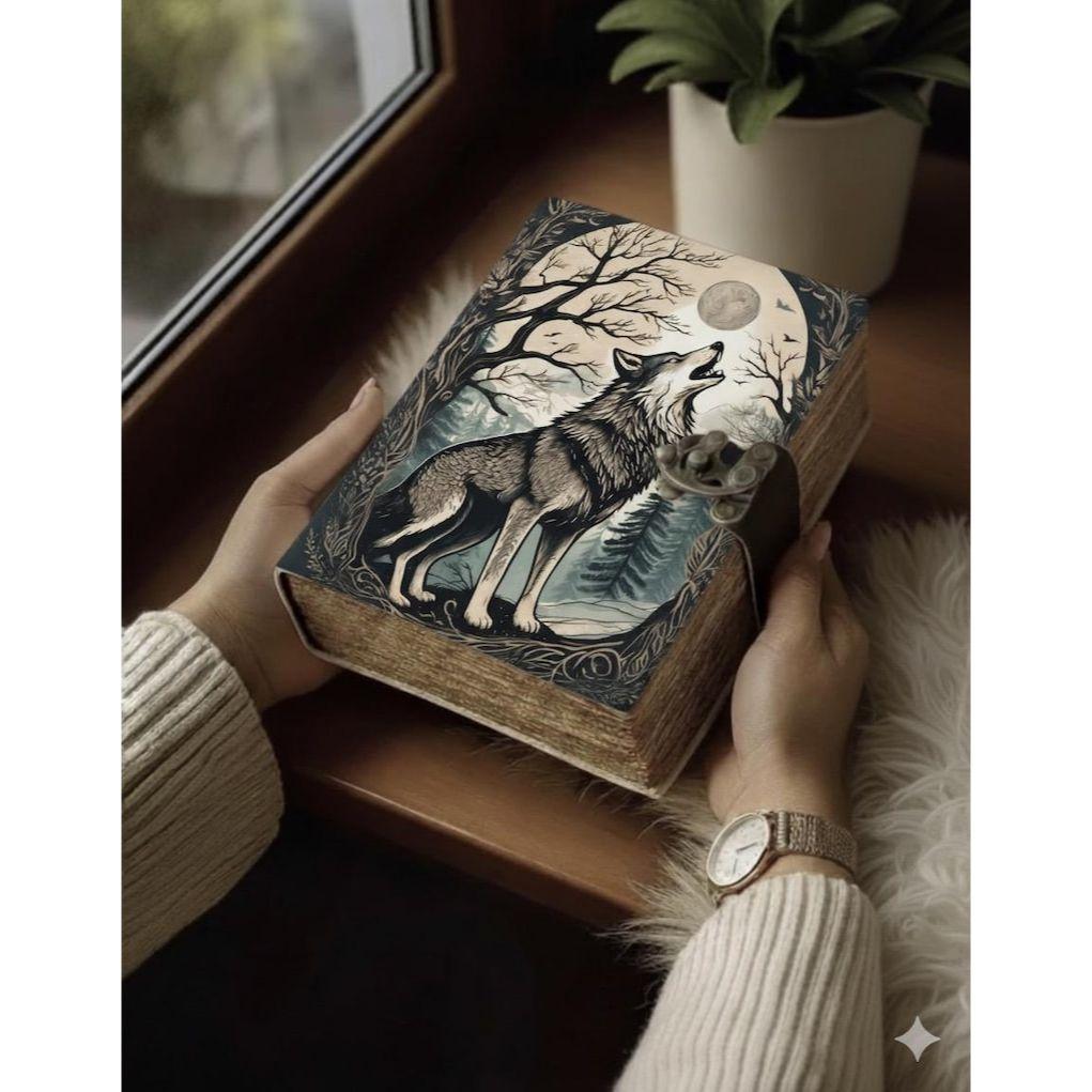 Кожаный гримуар – дневник «Книга заклинаний теней» | Плотный винтажный блокнот для женщин и писателей | Дневники с рваной бумагой в подарок