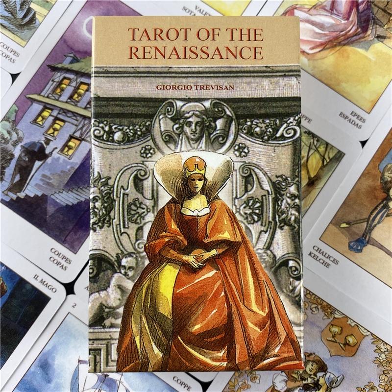 10.3*6cm Tarot of The Renaissance Cards Deck for Beginners Divination 78 Card Full Color