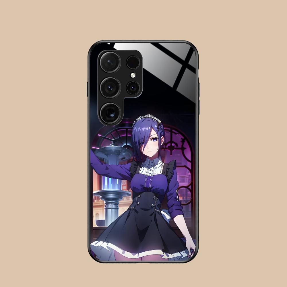 Чехол для телефона Tokyo Ghoul Тока Кирисима для Samsung Galaxy A56 55 54 53 52 51 36 35 34 23 16 15 5G Стеклянная крышка Роскошные мобильные телефоны