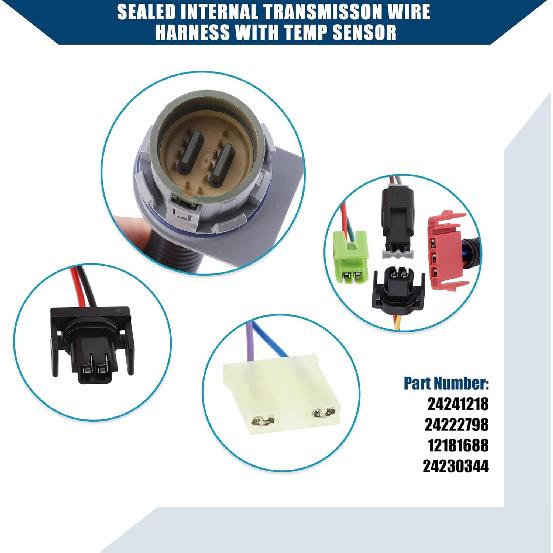 24200161 / Inner/Transmission Harness Repair for Chevy Blazer 1991-1993 / Durable/Plastic / 1 Set/Colorful