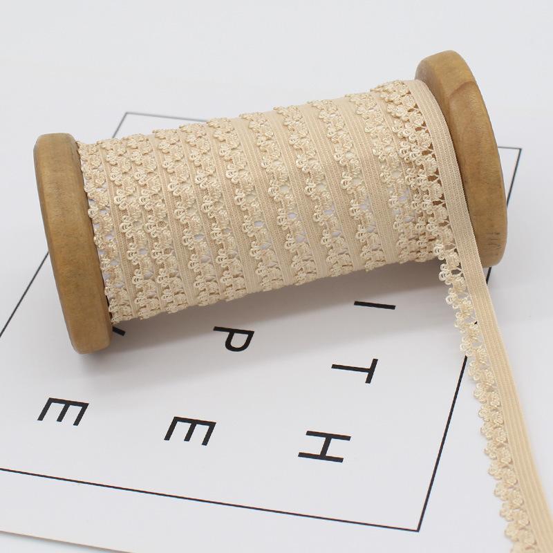 10 метров, ширина 1,2 см, новейший цвет, маленькая кружевная бейка высшего класса/нижнее белье, эластичная эластичная кружевная отделка/вышивка своими руками, бейка для одежды