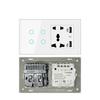 2025 Newest Smart Universal Double Wall Socket Support ZIGBEE WIFI Intelligent Outlet with Alexa Voice and Smart Life APP