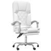 VidaXL Fauteuil de Massage Inclinable de Bureau, Chaise Pivotante avec Dossier et Repose-pied Réglables, Siège de Bureau, 349692
