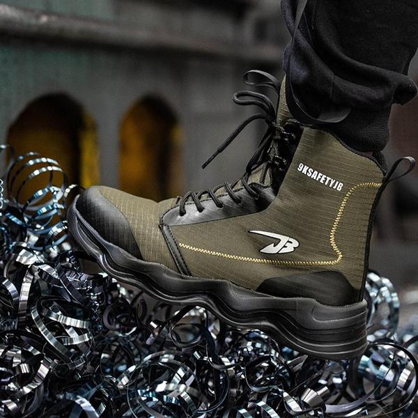 Рабочая защитная обувь, устойчивые к проколам рабочие ботинки со стальным носком, мужские высокие рабочие кроссовки, неразрушимая обувь