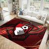 Bournemouth Football Design Crystal Velvet Carpet Cozy Non?Slip Printed Rug For Bedroom Living Room Entrance