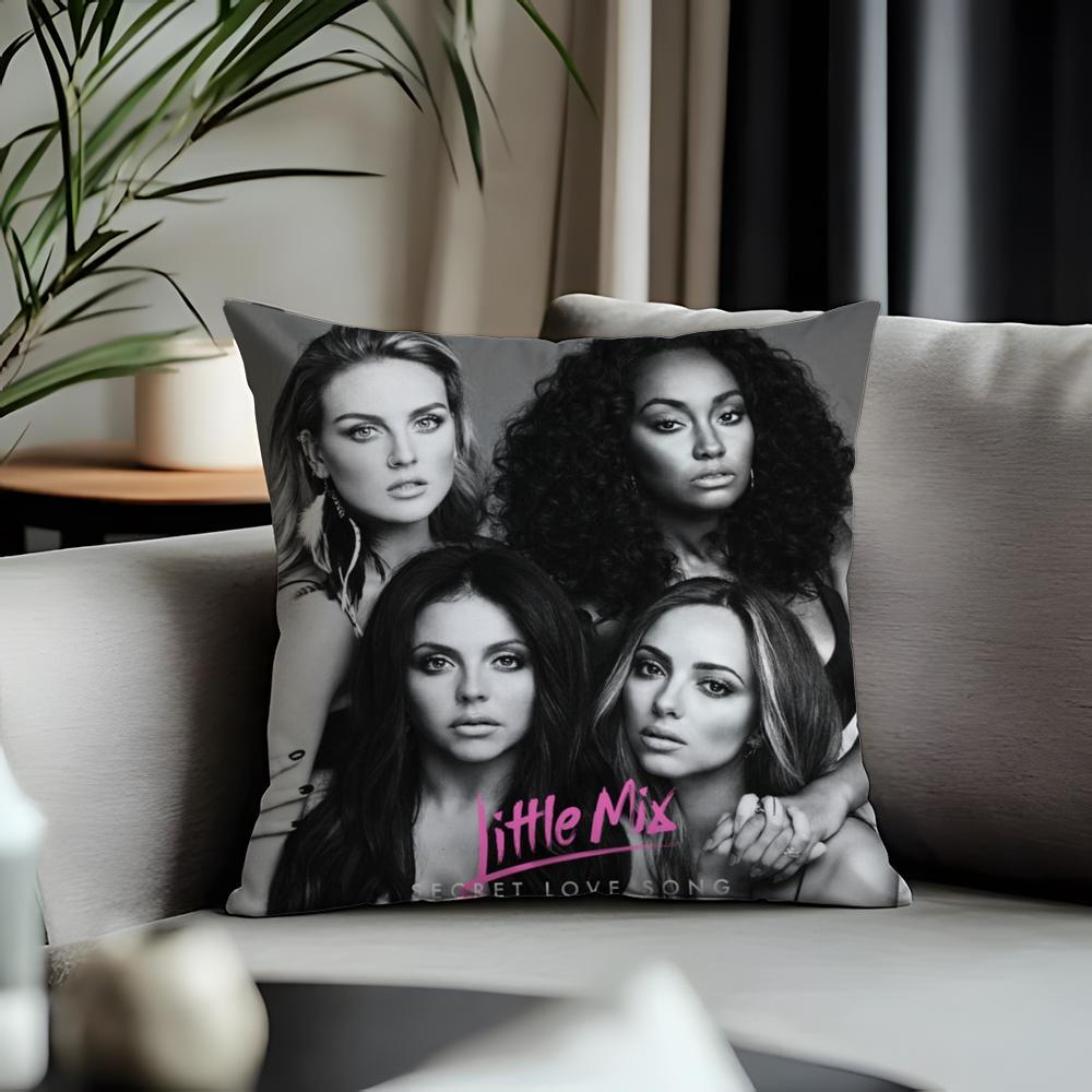 Fashion Llittle Mixiou Cushion Cover Antidustmite Pillowcase Invisible Zipper Silky Short Plush Sofa Cushion Cover
