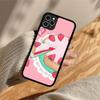 Lovely Strawberry Cake Phone Case Silicone PC+TPU Case for iPhone 11 12 13 Pro Max 8 7 6 Plus X SE XR Hard Fundas