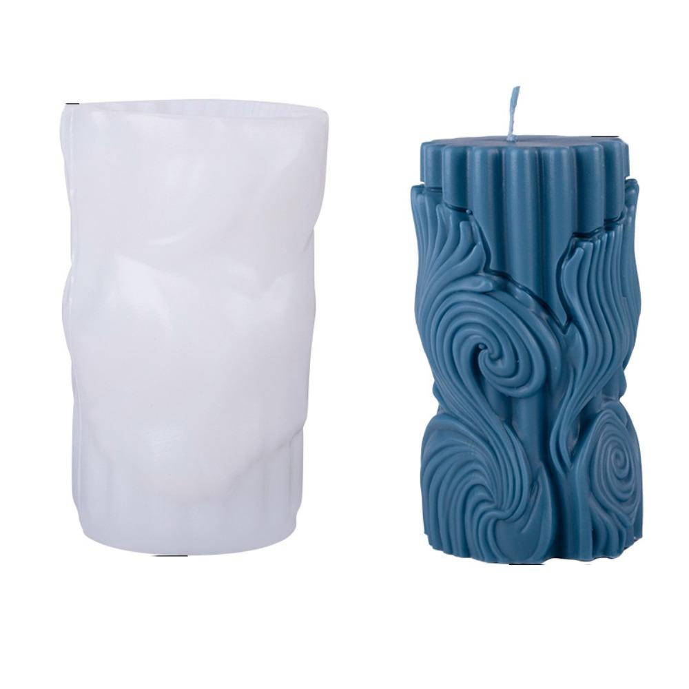 Silicone Cylindrical Candle Mold DIY Soap Mould Fragrance Candle Resin Mold  Candle Making