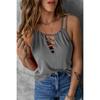 Женские футболки с большими отверстиями, летний жилет без рукавов с большим ремешком, майки в стиле бохо, сексуальные повседневные топы, футболки с вырезом