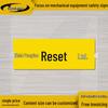 Waterproof Self-Adhesive Safety Label for Mechanical and Electrical Equipment