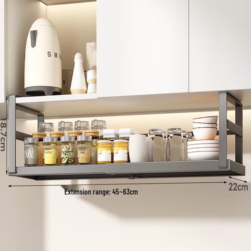 Retractable Multi-functional Kitchen Spice Rack