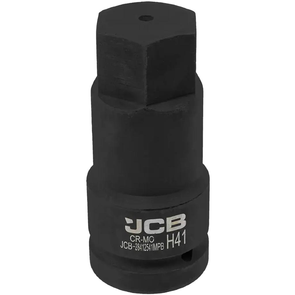 JCB Impact Bit Socket 1" 41mm 6-point Cr-Mo Socket Wrench