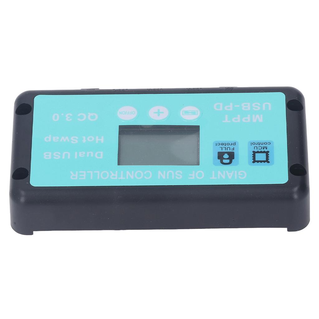 12 В 24 В MPPT контроллер заряда солнечной батареи профессиональный USB PD QC3.0 регулятор солнечной панели с ЖК-дисплеем