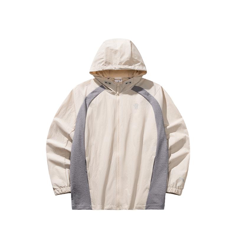 Anta Kyrie Series Basketball Comfortable Simple Versatile Loose Hooded Color Block Zipper Jacket Unisex Jackets 172531601-1