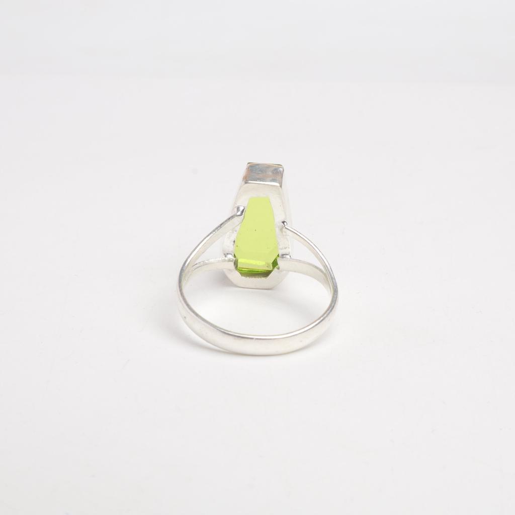 Peridot Gemstone 925 Sterling Silver Jewelry Handmade Ring For Mother's Day Gift RR-47-2