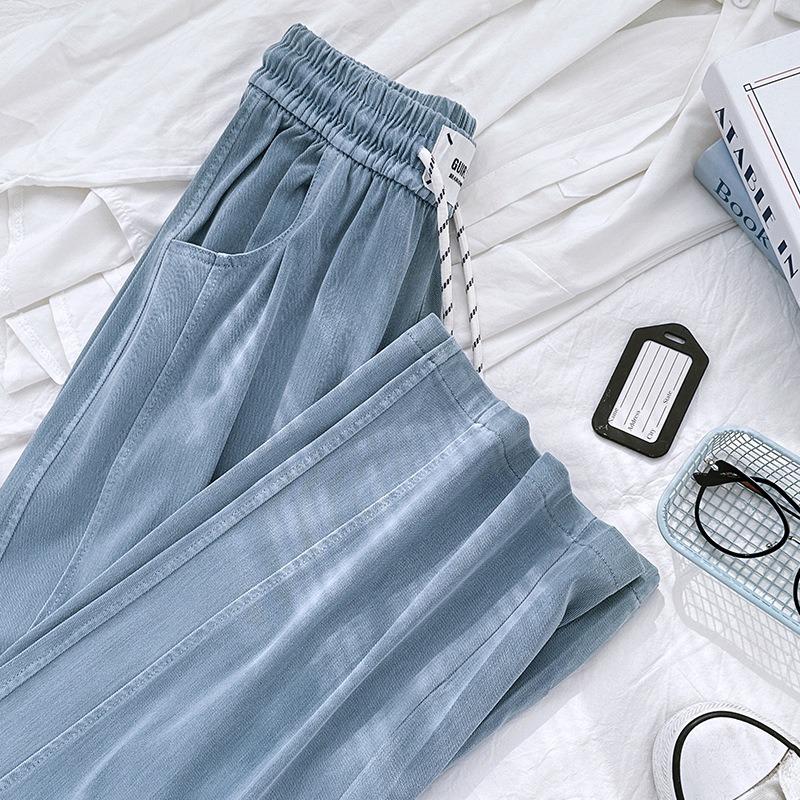 Uncle Radish Tencel Washed Jeans Women's New High Waist Versatile Fashion Casual Narrow Straight Pants