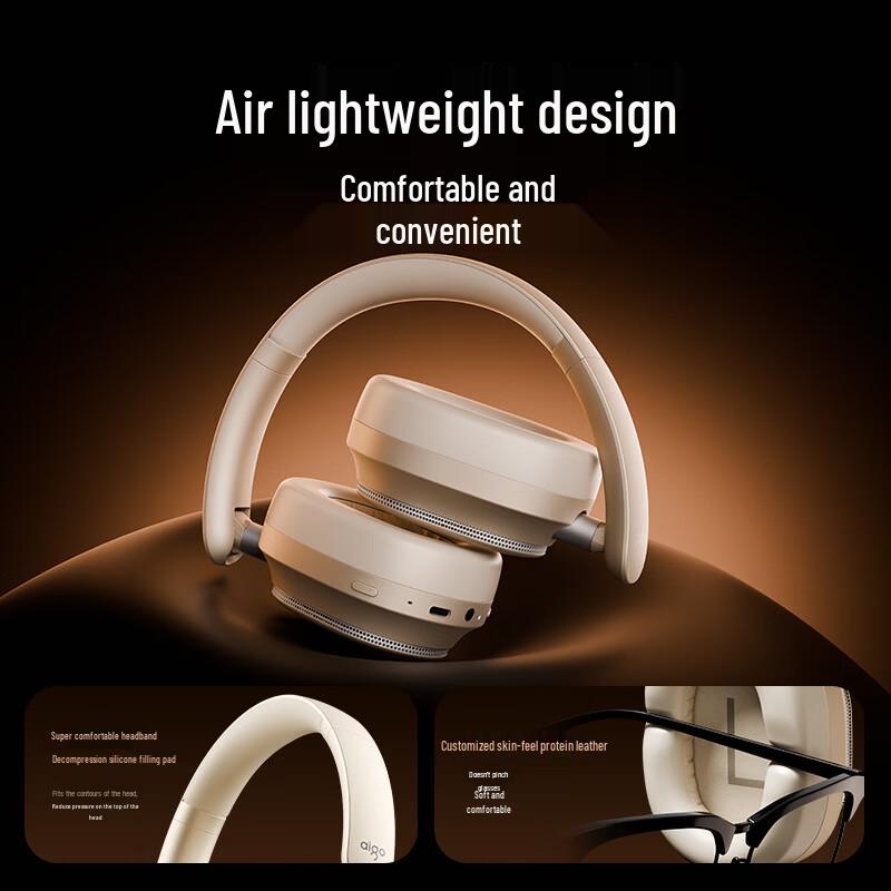 Aigo WE500 Wireless ANC Bluetooth Over-Ear Headphones
