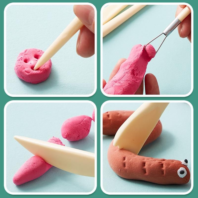 Pottery Clay Sculpture Tools Art Supplies Clay 5 Pcs Set Pottery Knife Soft Pottery Sculpture Knife Art Tools 5 Color Optional