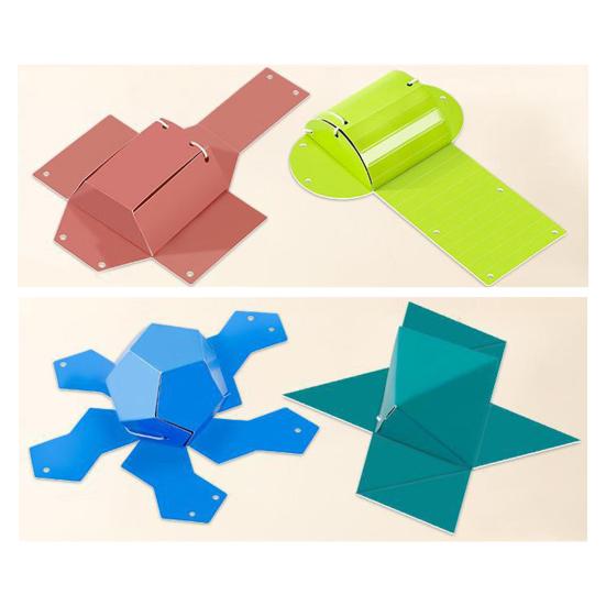 1/3 шт. Книга для изучения 3D-геометрии на шнурке с 40162 телами, набор для самостоятельной сборки бумажных моделей геометрии, плетеный шнур, объем, поверхность