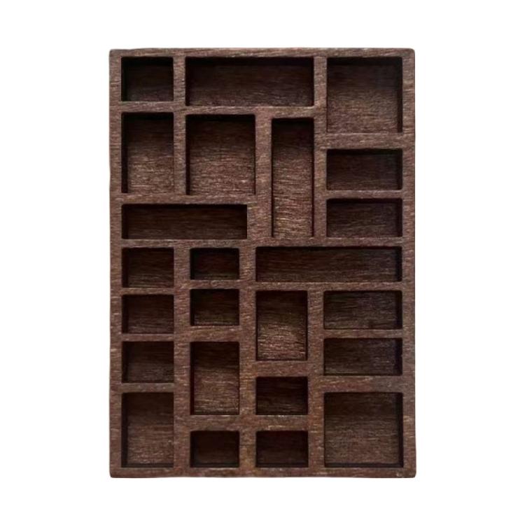 Модная миниатюрная деревянная полка-витрина для безделушек Карманный хрустальный ящик Портативный держатель для украшений для мужчин и женщин