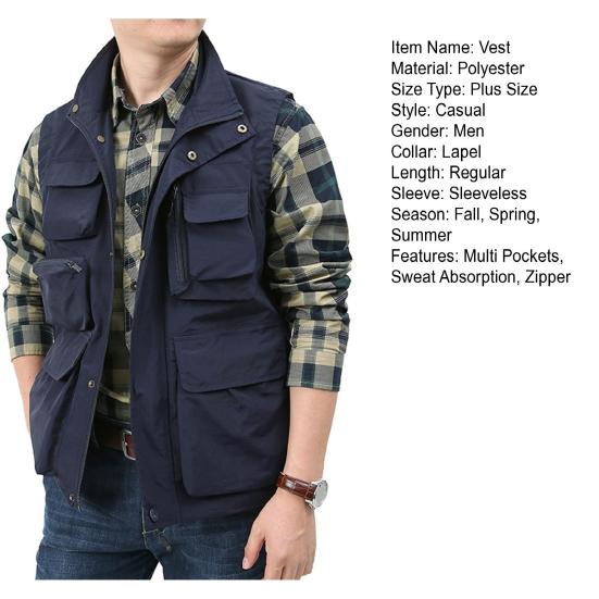 Жилет для кемпинга, однотонный, водонепроницаемый, повседневный, шикарный, с отложным воротником для путешествий