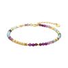 Bracelet - LUXENTER - Ane - Argent 925 - Or Jaune 18k - Cristal Multicolore