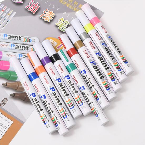 2 шт., ручки для краски с отметками шин, водонепроницаемые, устойчивые к выцветанию, ручки для краски с точным нанесением, аксессуары для автомобилей