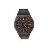Casio Мужские часы с ЖК-дисплеем и аналоговым двойным дисплеем Серия Black GA-2100-1A1(Watch3--)