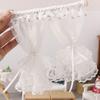 62KD 1:12 Кукольных домиков Миниатюрные кружевные оконные шторы Домашние дверные шторы Мебель для спальни Украшение Игрушка Украшение сцены