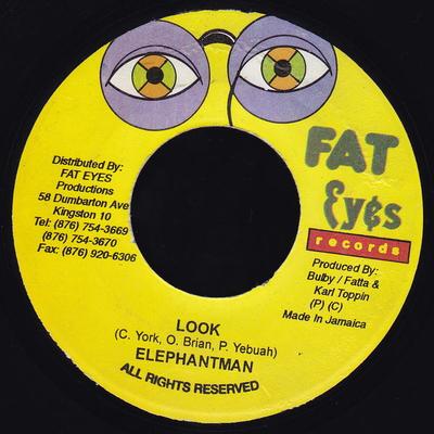 Пластинка 7 дюймов ELEPHANT MAN / FUTURE TROUBLES - Look / Jedi NONE Fat Eyes Record 2001 Ямайка Регги, Ска и Даб Б/у