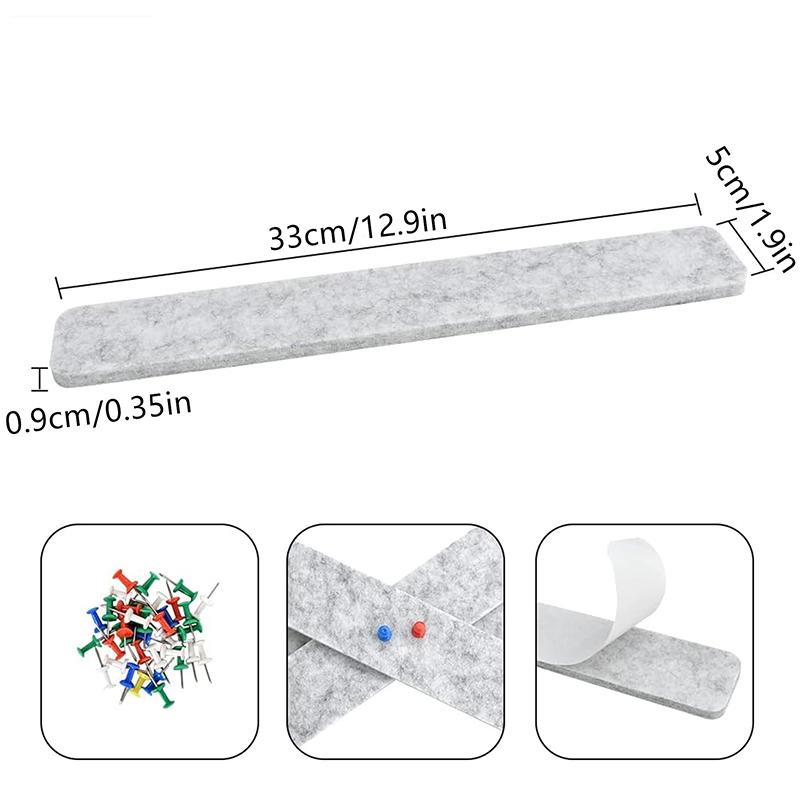 8 шт. офисная доска для заметок с Н-образными гвоздями, расширенный держатель фотографий, креативное войлочное сообщение, за исключением другого реквизита для съемки 33x5 см