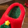 Women's Unisex Christmas Tree House Slippers Thick Sole Non-Slip Plush Fleece Lined Warm Winter Indoor Outdoor Cozy Home Shoes