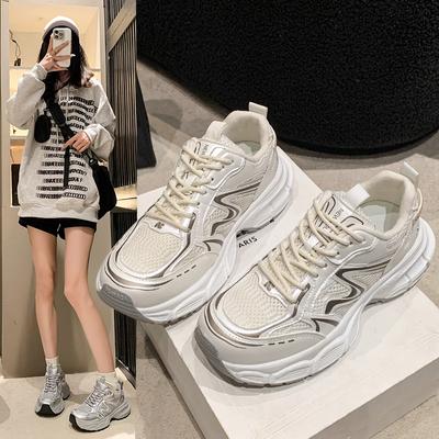Модные кроссовки для девочек, женская обувь, брендовые кроссовки 2024 года, новые женские теннисные женские модные кроссовки на платформе для кампуса, роскошная обувь