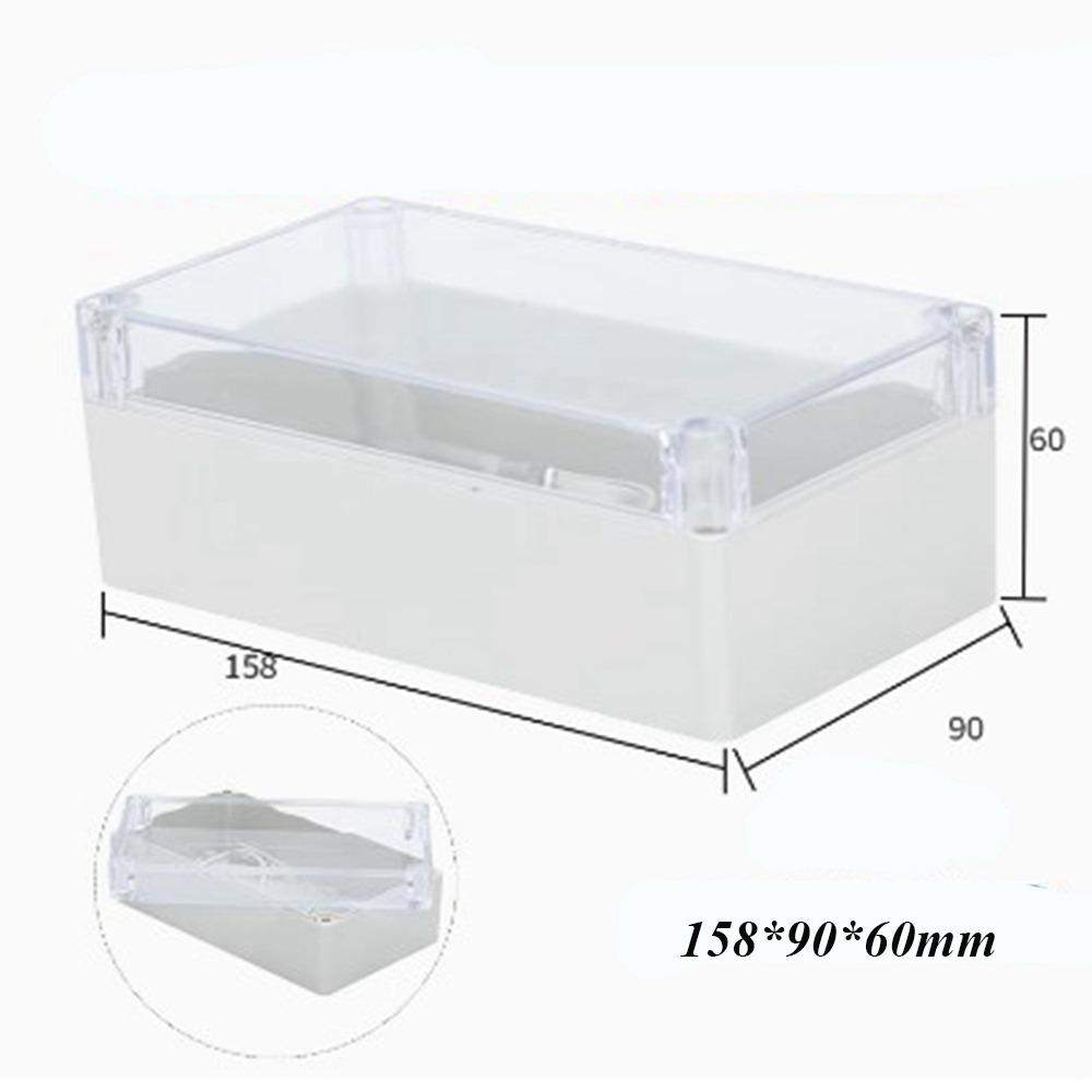 New Waterproof Outdoor Junction Box Plastic Transparent Electronic Instrument Housing Case 10 Styles Enclosure Cover