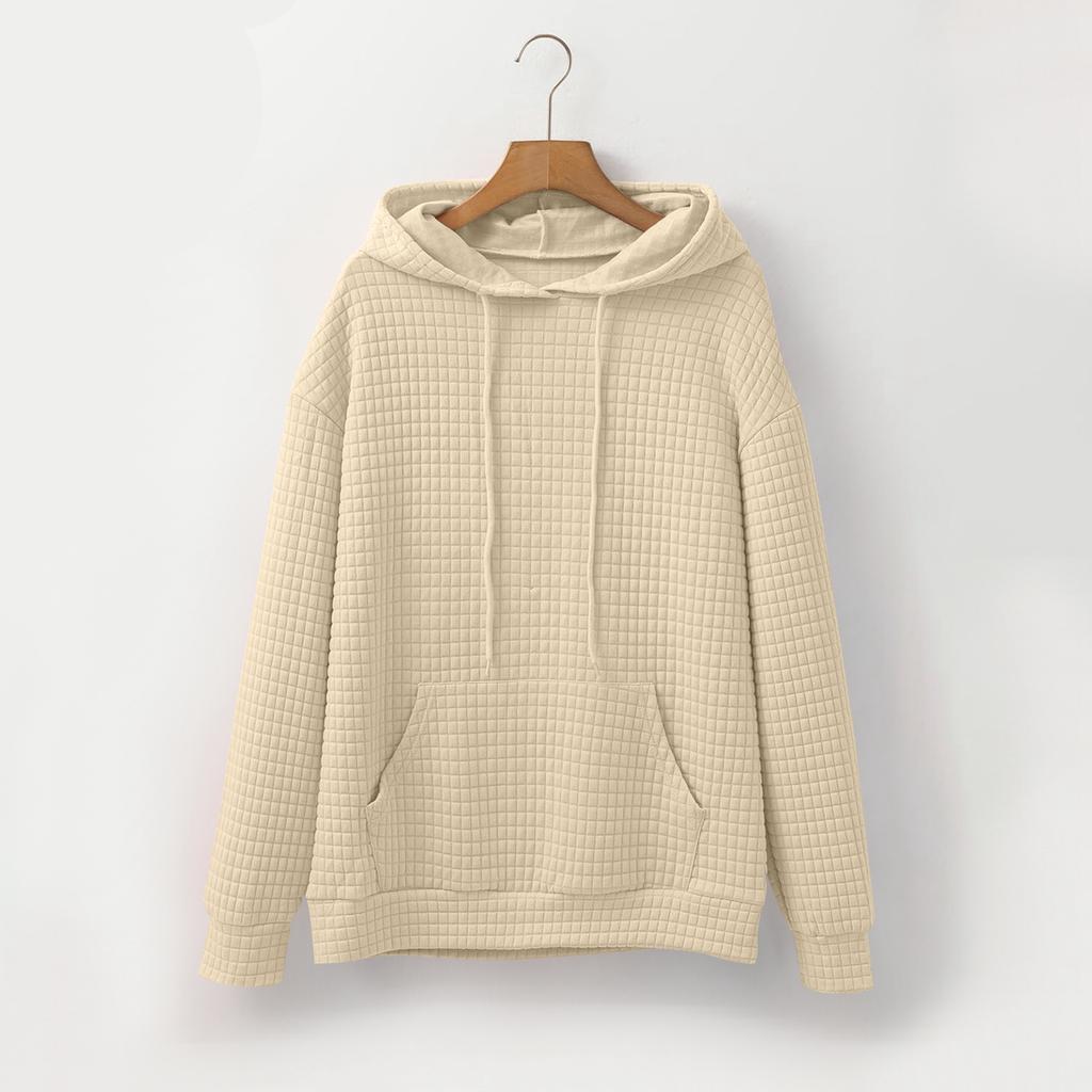 Женские толстовки с капюшоном, с длинным рукавом, повседневные, со шнурком, свитшоты, пуловер, карманы, топы