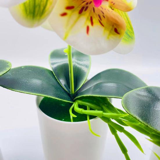 Долговечная имитация бонсай, реалистичная мода, свежая, сохраняющая искусственную бабочку-орхидею