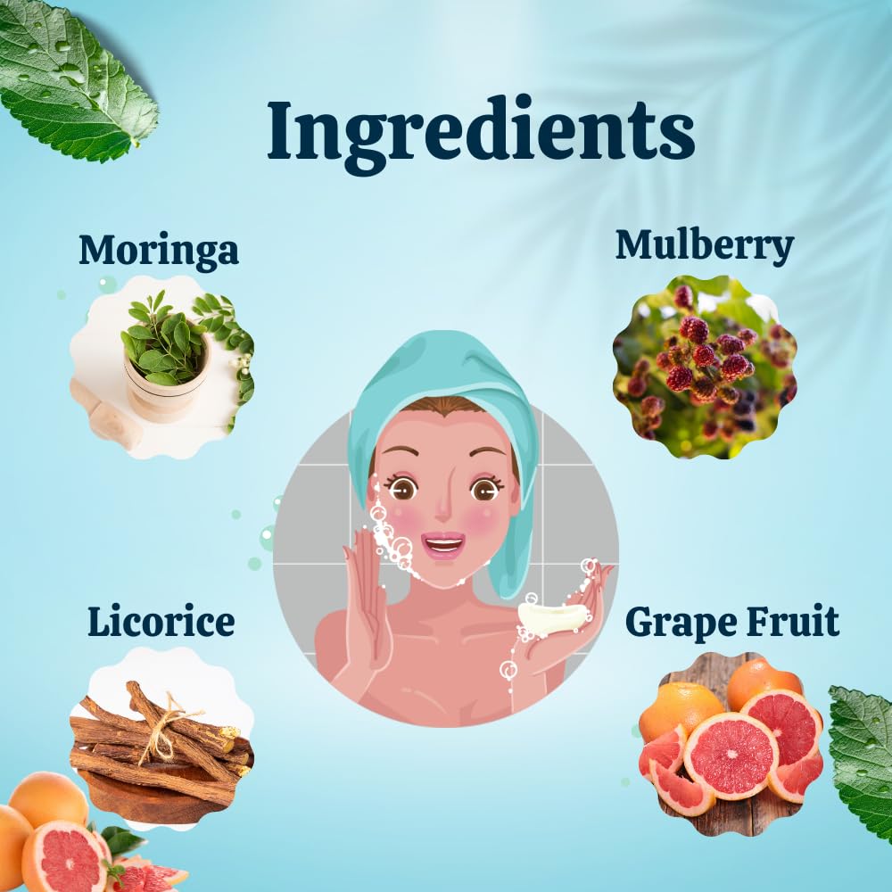 Riyo Herbs Очищающее средство для лица Aqua Restoration 100 мл | Увлажняющее для сухой кожи | Экстракты грейпфрута и моринги | Без сульфатов, пенящееся и глубокое очищение