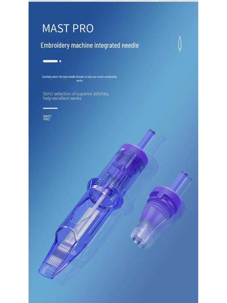 MAST Integrated Tattoo Machine Needle Set - 20 Pieces for Magic Spirit and European Lip Machines