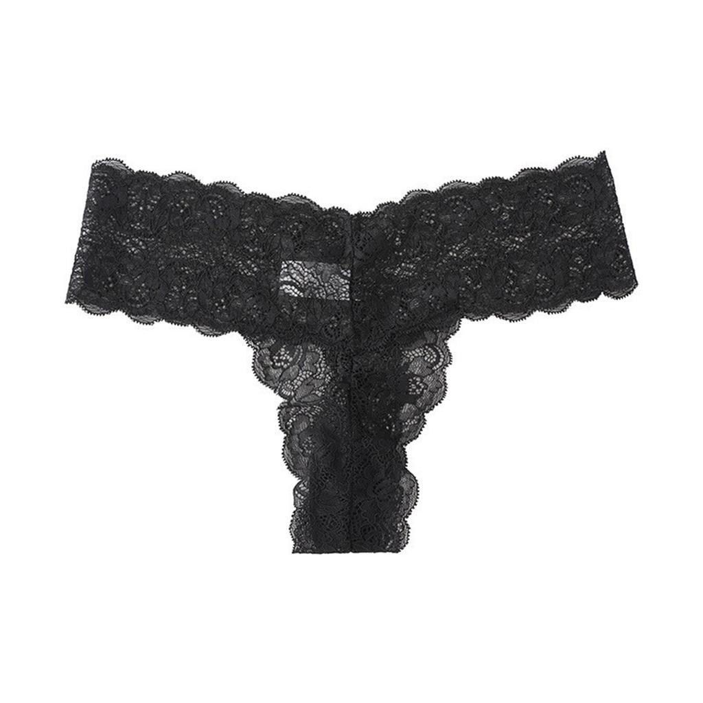 Ladies' Lace Thong Hollow Out Breathable Comfortable Seamless Underwear