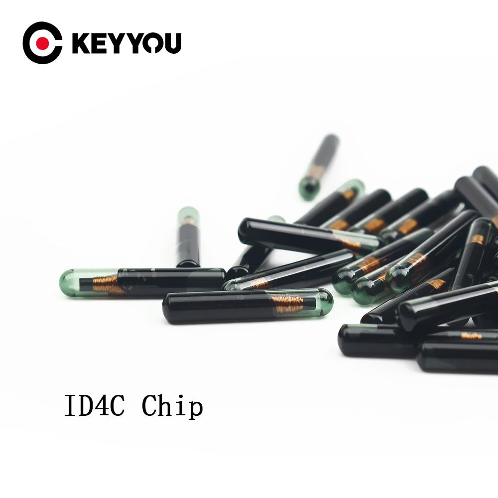 KEYYOU Car Key Chip High Quality ID4C Glass Blank Virgin Transponder Chip ID4C Glass Chip TP02 Transponder Chip