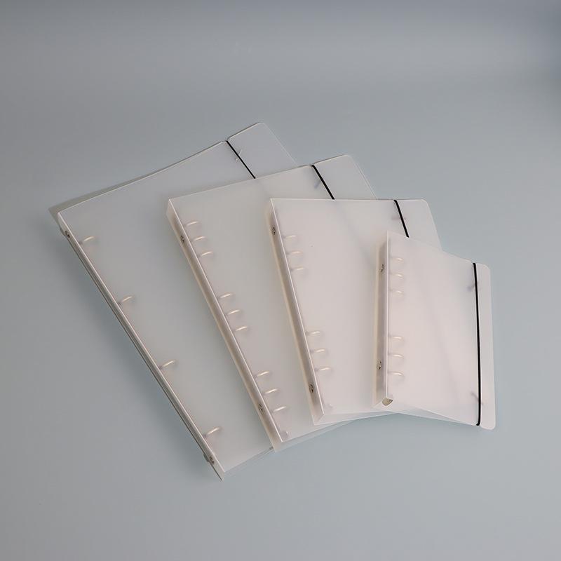 Креативный матовый А4 планер на кольцах с полупрозрачной ПП-пружиной