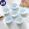6 шт./компл., офисная чайная чашка, креативная селадоновая 3D чайная чашка с рыбой, потрескавшаяся глазурь, дорожная чайная чашка, фарфоровая кружка для воды кунг-фу, посуда для напитков