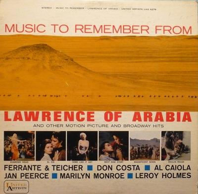 Виниловая пластинка РАЗЛИЧНЫЕ - Music To Remember From Lawrence Of UAS6278 UNITED ARTISTS 1963 США Нью-эйдж и Легкая музыка Б/у