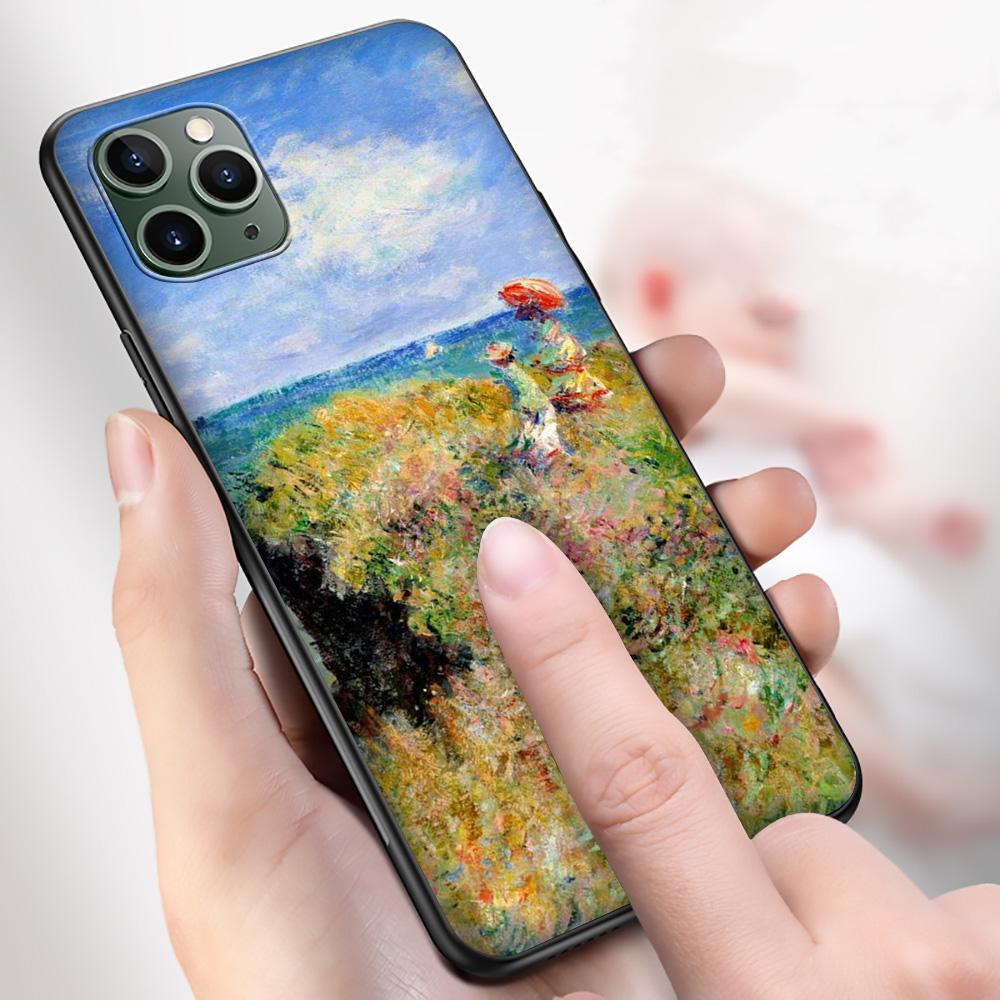 Чехол T40 Claude Monet Garden Lotus для iPhone 13 12 Mini 11 Pro XS Max XR X 8 7 6 6S Plus 5 5S SE 2020