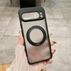 Rotating Magnetic Bracket Shockproof Case for Google Pixel 10 Pro XL 9 9A 8 8 A 7 6 for Magsafe Folding Stand Matte Clear Cover