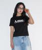 AMES-WORLDWIDE (Unisex) Basic Logo Tee Black